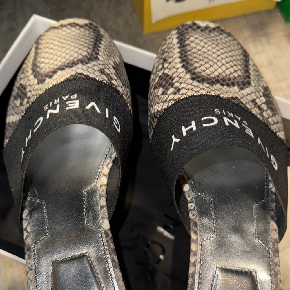 Givenchy Snakeskin Patterned Mules - image 3
